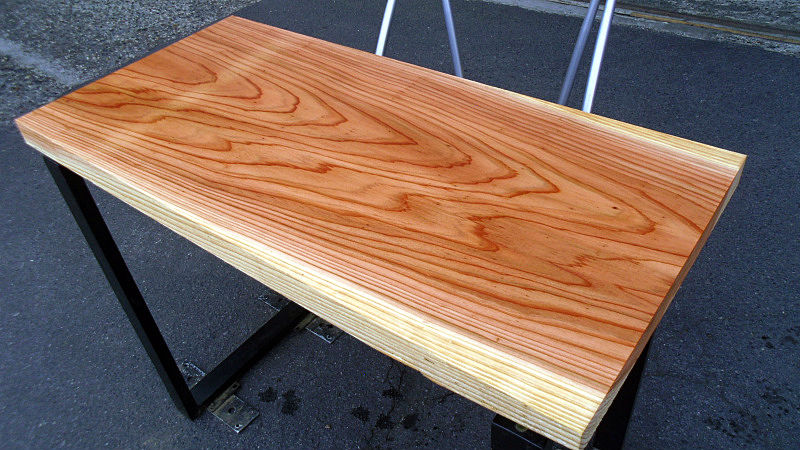 サムネイル： 杉/スギ 900x430x40mm 天然木ラップトップテーブル・ローテーブル天板/DIY木材・無垢板・1枚板/下仕上げ済み