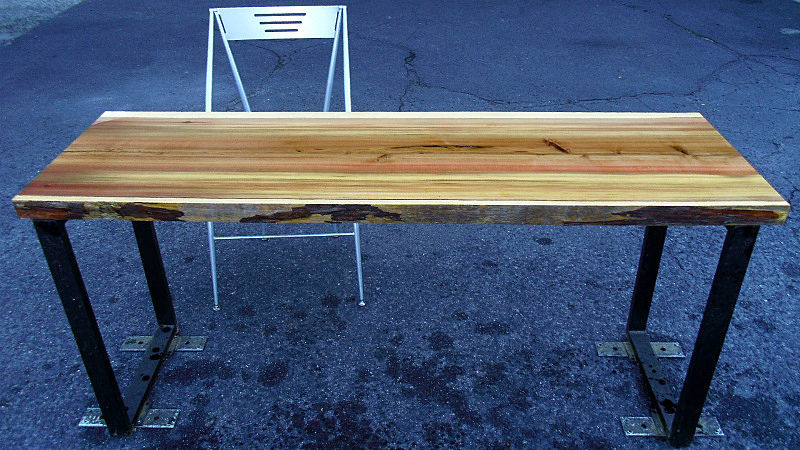 サムネイル： 杉/スギ 1500x460x40mm 天然木カウンターテーブル・バーカウンター天板/DIY木材・1枚板・無垢板/下仕上げ済み