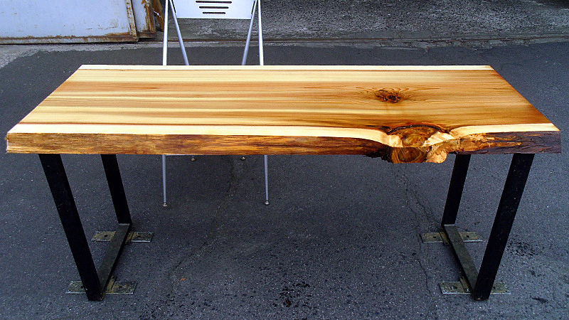 サムネイル： 【幅150×奥行60cm規格】杉 スギ 無垢 天板 一枚板 150×63cm｜DIY用 デスク テーブル 向け 無塗装 下仕上げ済み