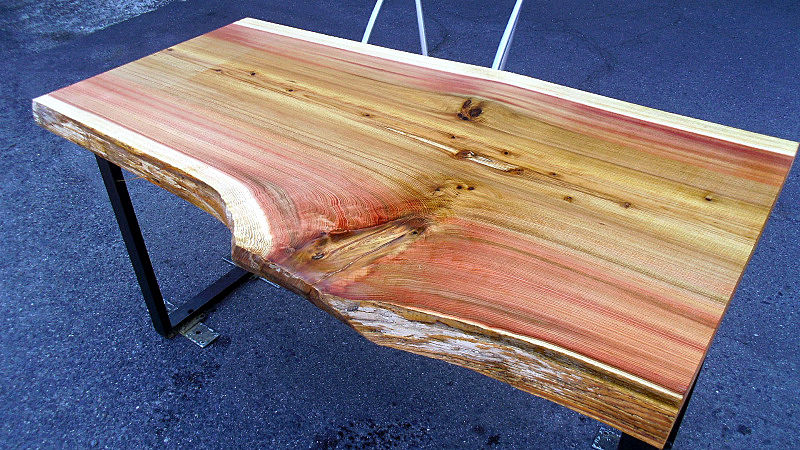 サムネイル： 【幅130×奥行65cm規格】杉 スギ 無垢 天板 一枚板 130×71cm｜DIY用 デスク テーブル 向け 無塗装 下仕上げ済み