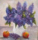 Lilac Time 16x16 $325.