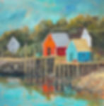 Harbour Light 12x12 Oil SOLD