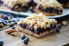 Blueberry & Almond Crunch Streusel Bars