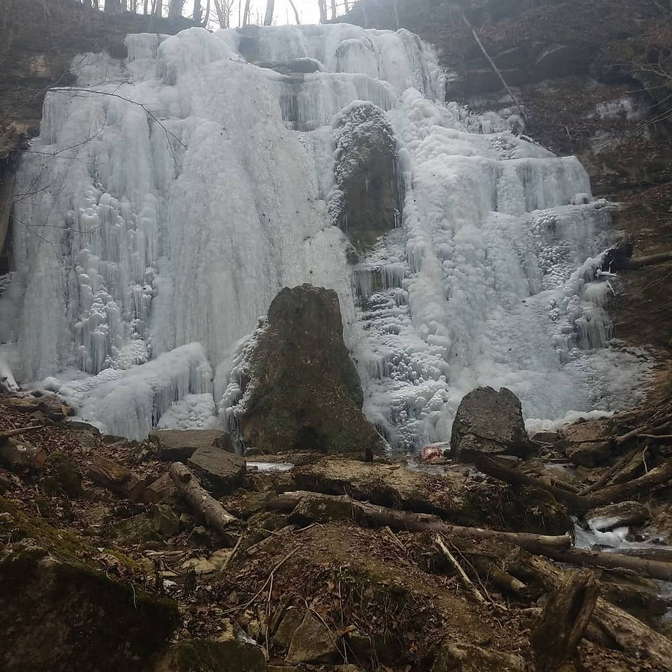 Frozen Tank Hollow Falls