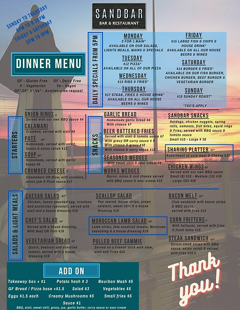 Marron Bordures Dîner Carte Menu (13).png