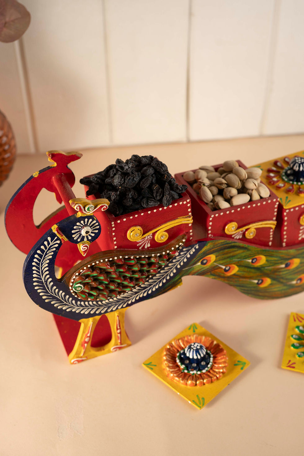 Thumbnail: Wooden Dry Fruit Platter