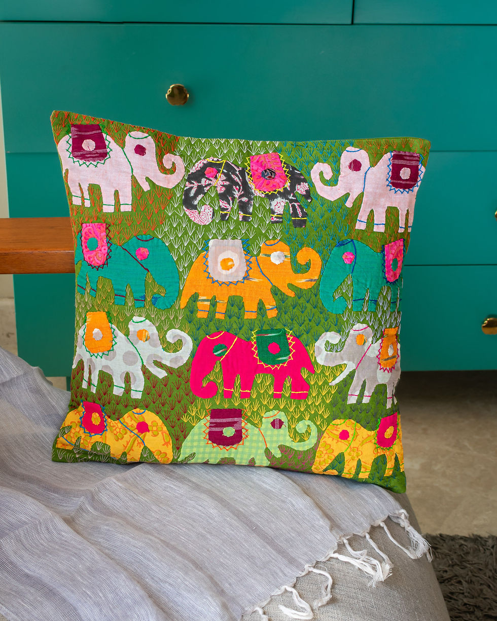 Thumbnail: Elephant Tales Cushion Cover