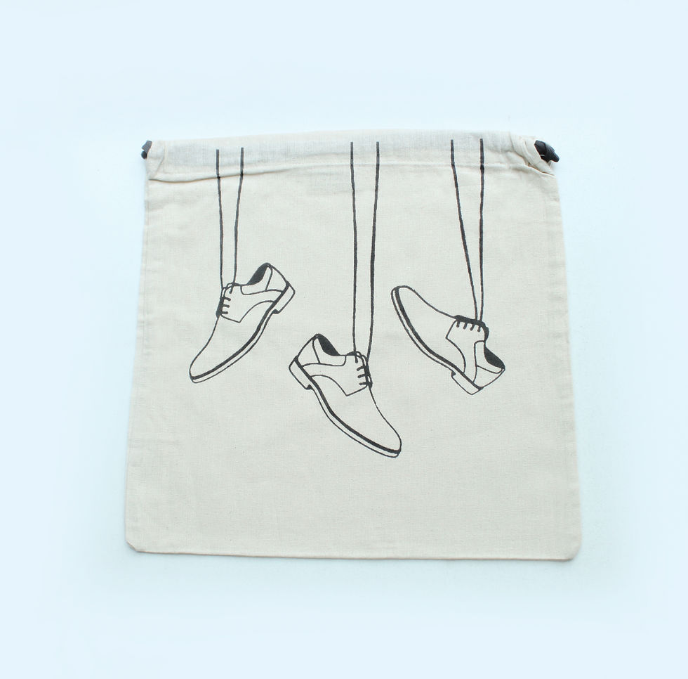 Thumbnail: Woven Travel Shoe Bag