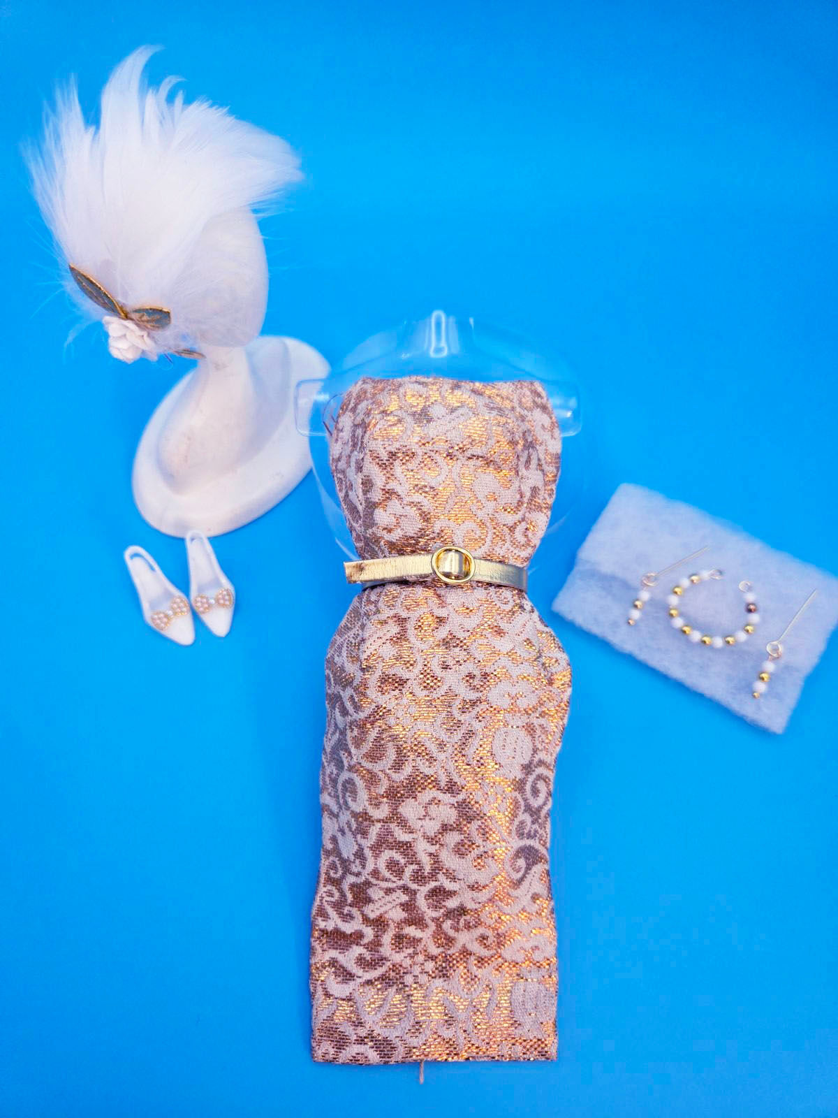 Vintage Barbie Original GOLDEN GIRL DRESS Gorgeous & Perfect!