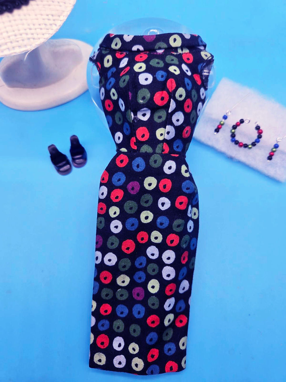 Thumbnail: Vintage Barbie Clothes APPLE PRINT COMPLETE  MINT!