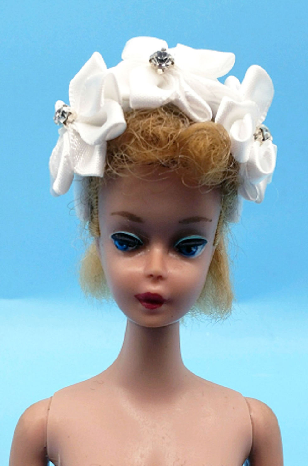 Thumbnail: Hats Fit BARBIE & Fashion Dolls DESIGNER HANDMADE SATIN N RHINESTONES