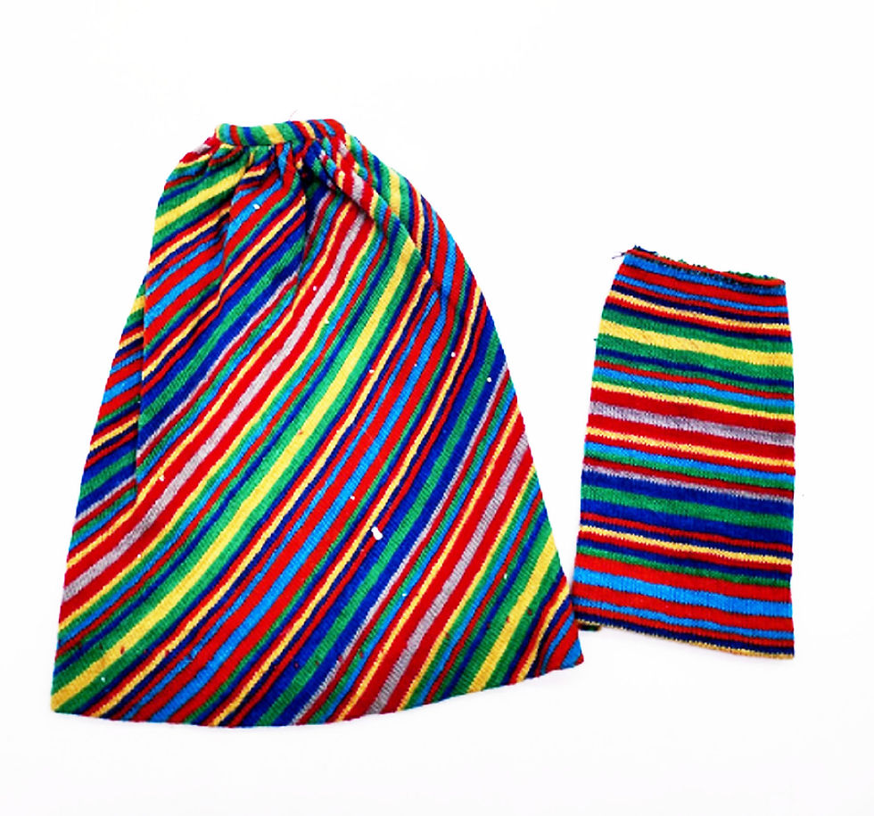 Vintage Barbie Clothes KNIT STRIPED SKIRTS Very Hard To find!