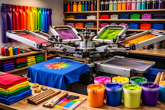 Vibrant screen printing workshop in action.png