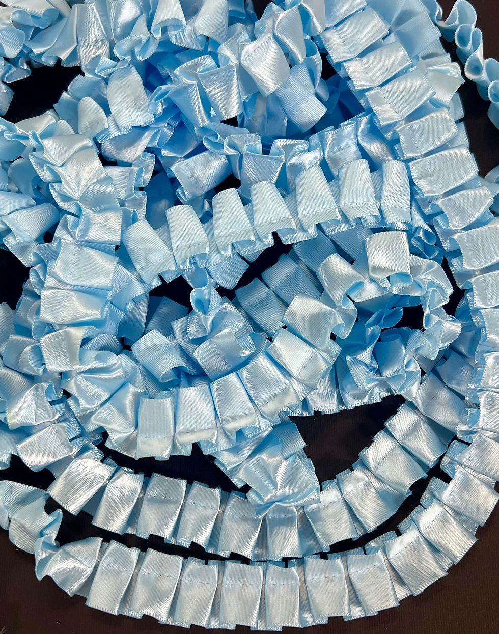 Thumbnail: 7/8 inch Satin Pleated Ruffle Trim