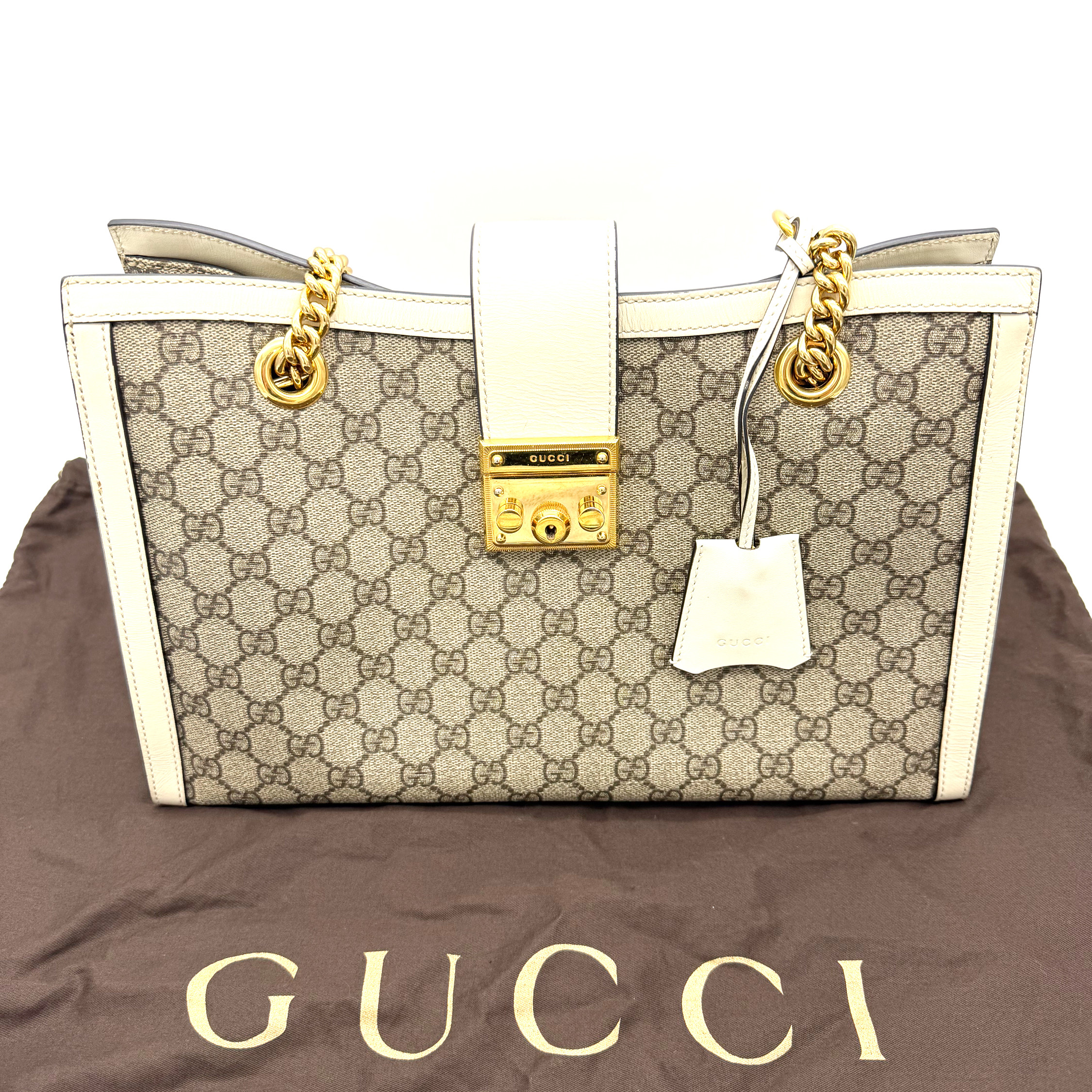 Gucci Padlock GG Supreme Tote image 8