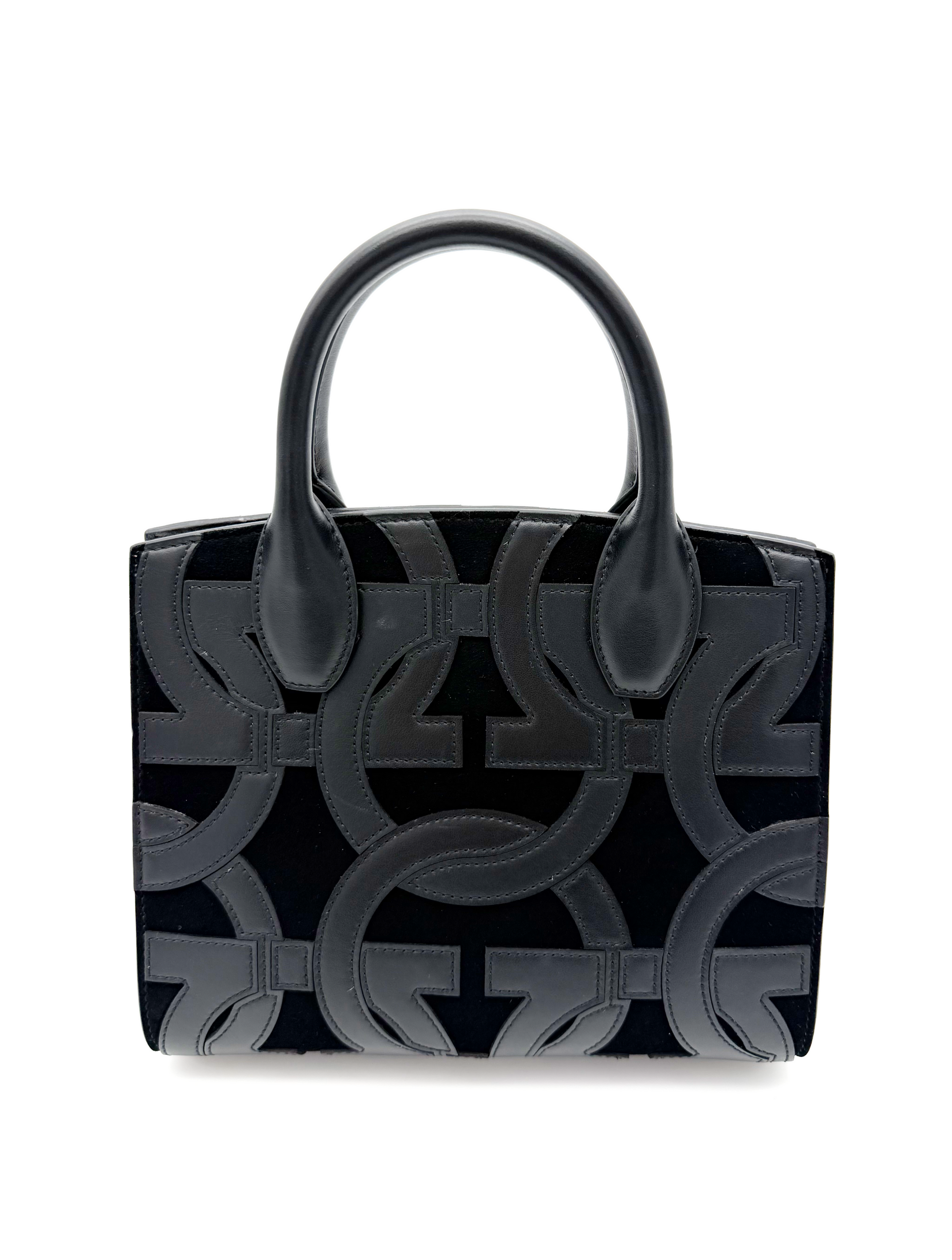 Salvatore Ferragamo Macro Gancini Intarsia Studio Box Bag image 2