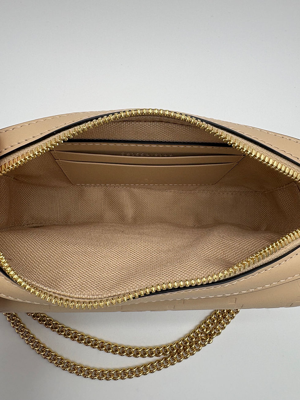 Thumbnail: Gucci Calfskin GG Super Mini Shoulder Bag Beige
