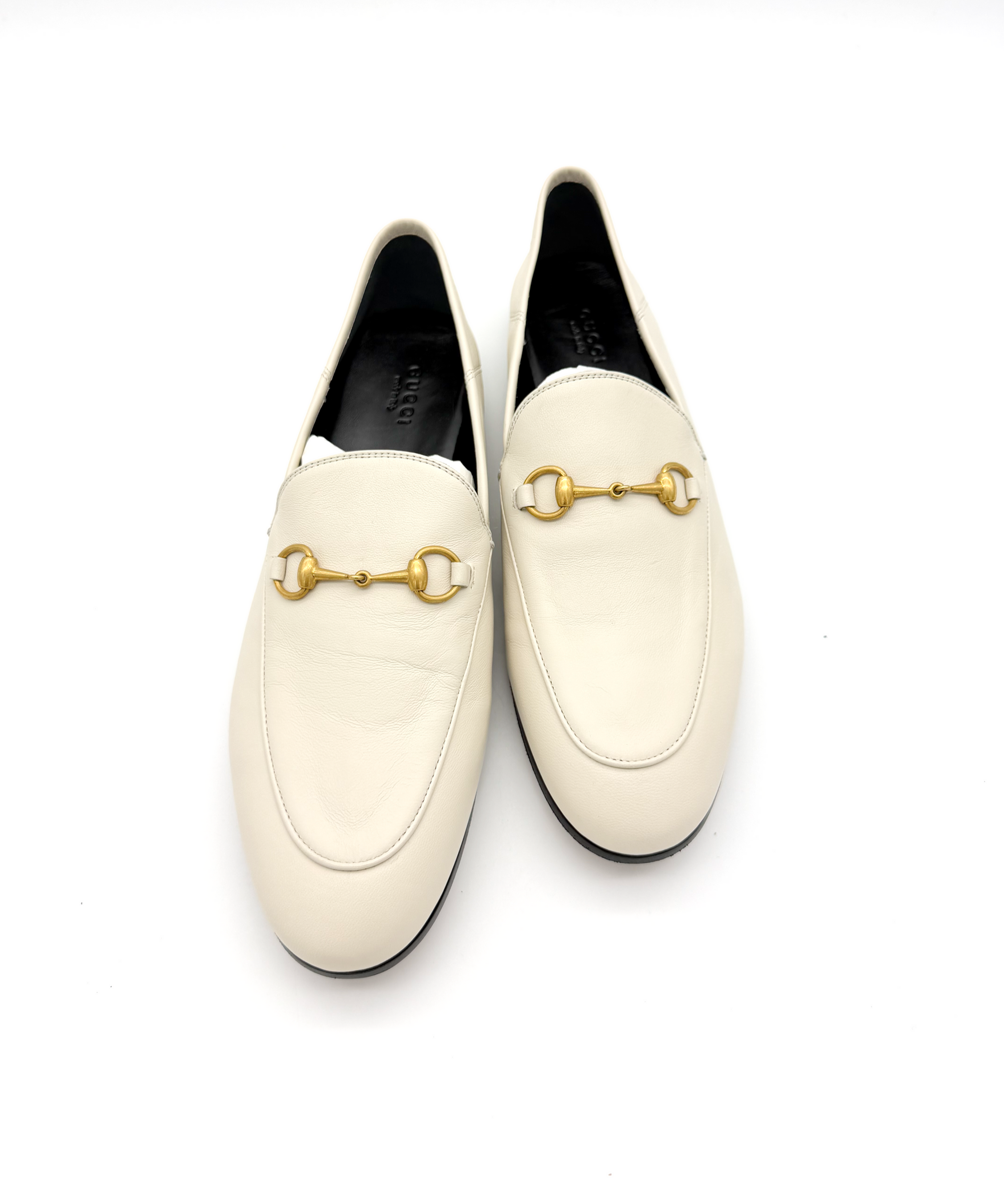 Gucci White Horsebit Loafers (Size 40.5) image 3