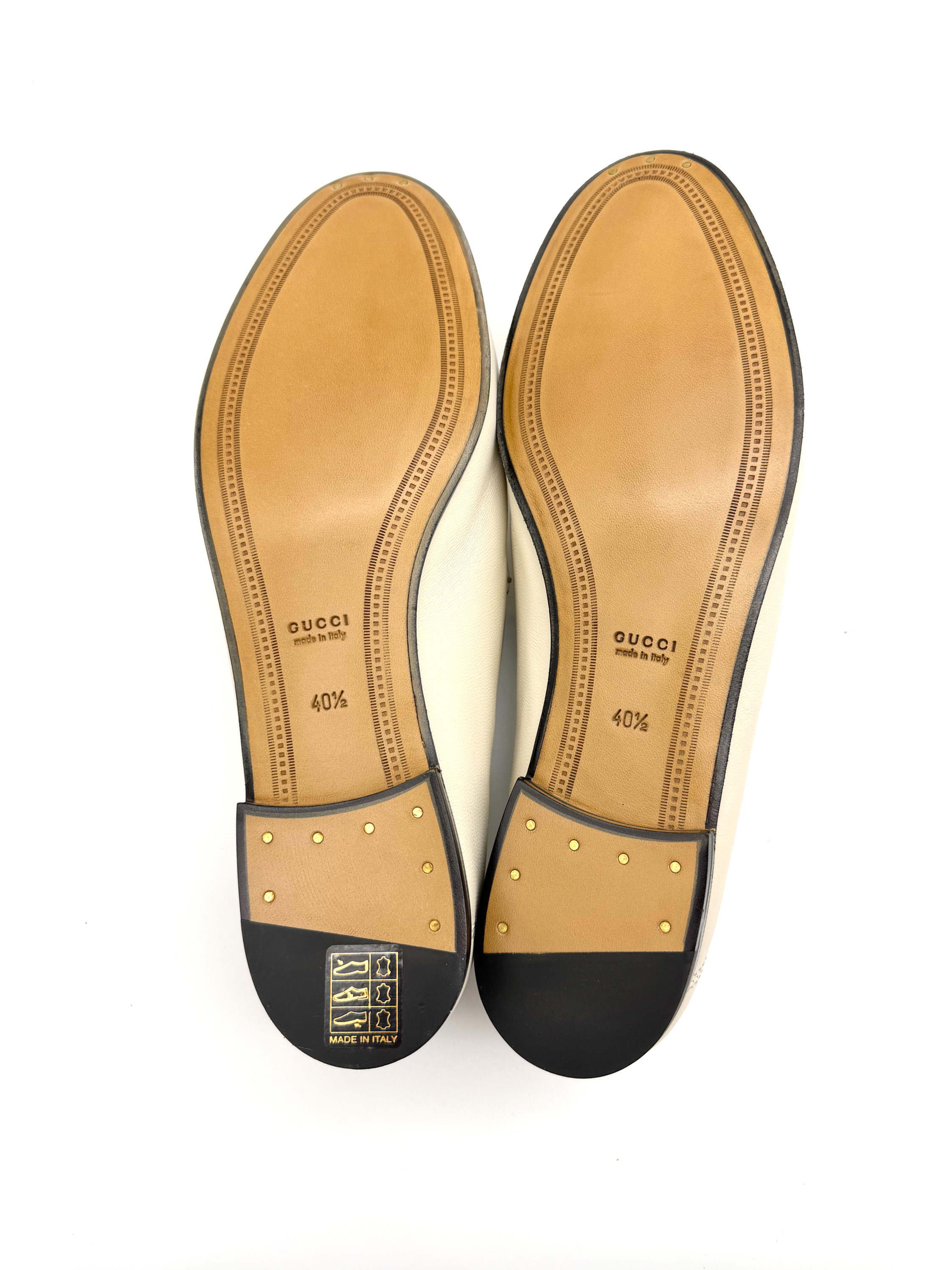 Gucci White Horsebit Loafers (Size 40.5) image 4