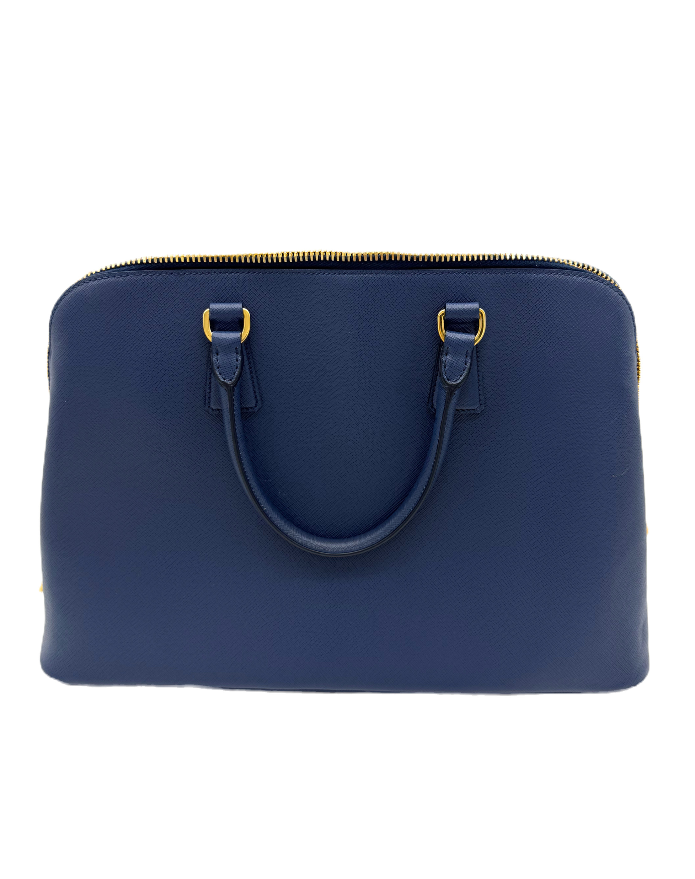 Prada Promenade Medium Saffiano Lux Tote Blue image 4