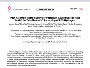 Our joint work with Prof Bode was published in Helvetica Chimica Acta