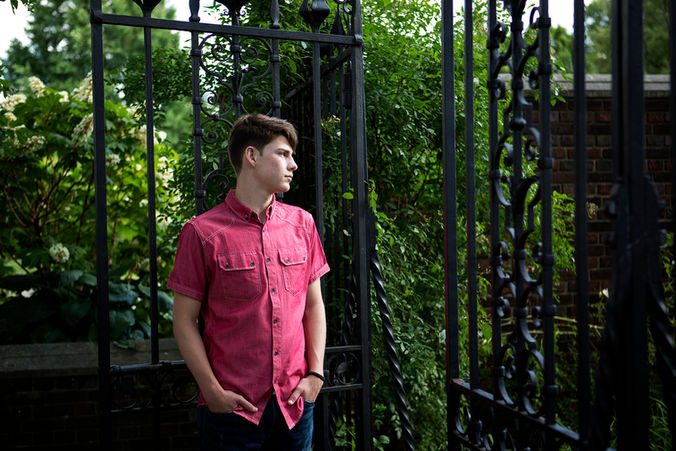 Carson | Norwin High School | Mellon Park Senior Portraits