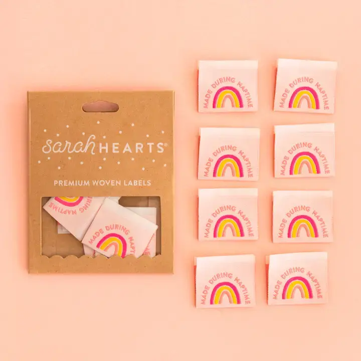 Sarah Heart Label - Made During Naptime