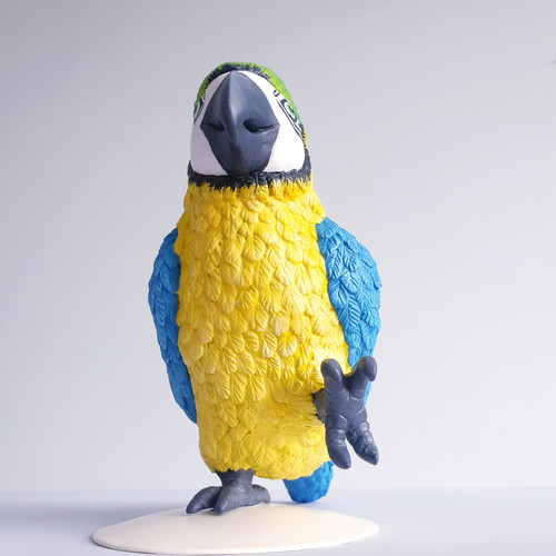 Parrot by Starck 値下げ 再出品 Scarlet macaw parrot in the jungle Painting by Lucia Verdejo