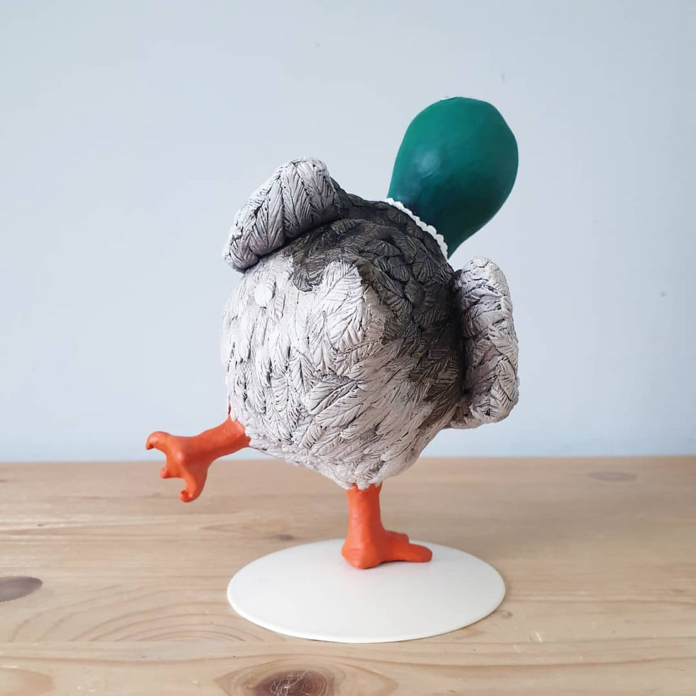 Thumbnail: Darcy Duck - polymer clay sculpture