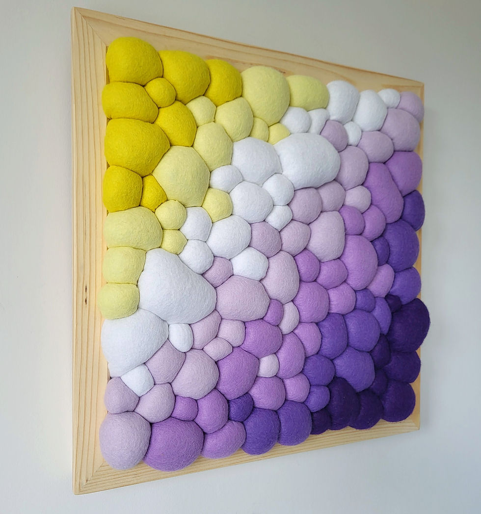 Thumbnail: FELT BLOB WALL ART