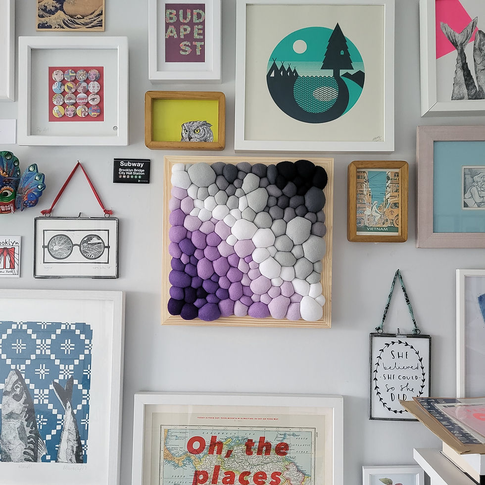 Thumbnail: FELT BLOB WALL ART