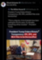 A tweet showing President Donald Trump declassifying JFK assassination files, being replied to by Senate Majority Leader Chuck Schumer imploring him to do UFOs too.