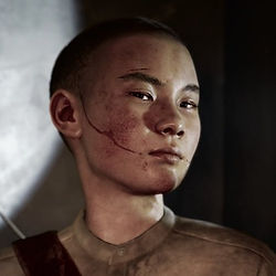 Lev, a trans male character in the video game The Last of Us Part 2, played by Asian American trans actor Ian Alexander