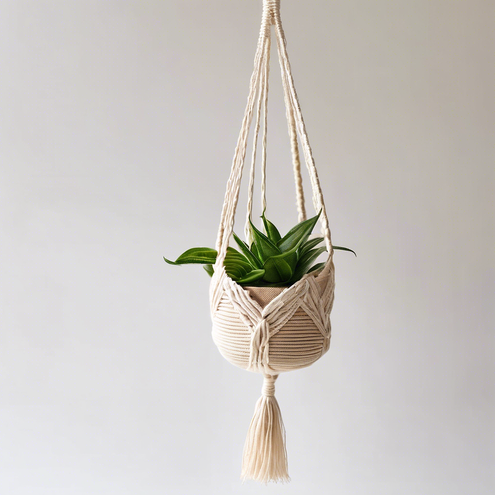 Hanging Macrame Planter