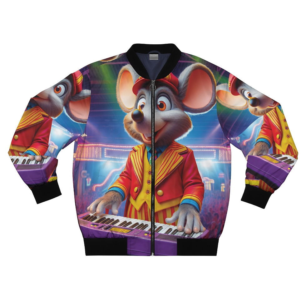 Thumbnail: Piano Chuck E Chesse  Men's Bomber Jacket (AOP)