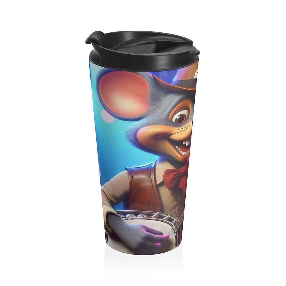 Thumbnail: 90’s Club Chuck E. Cheese Stainless Steel Travel Mug
