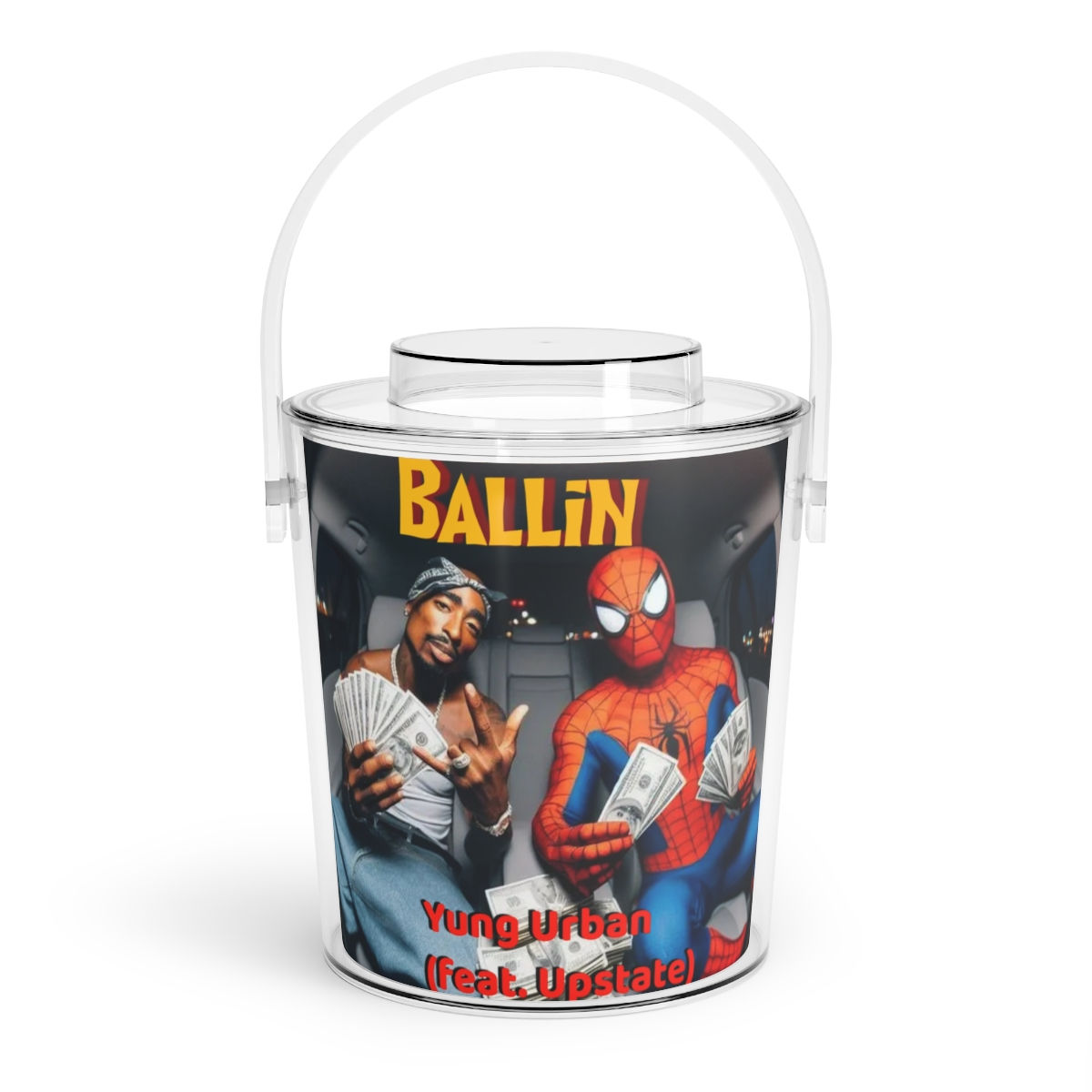 Ballin Ice Bucket with Tongs