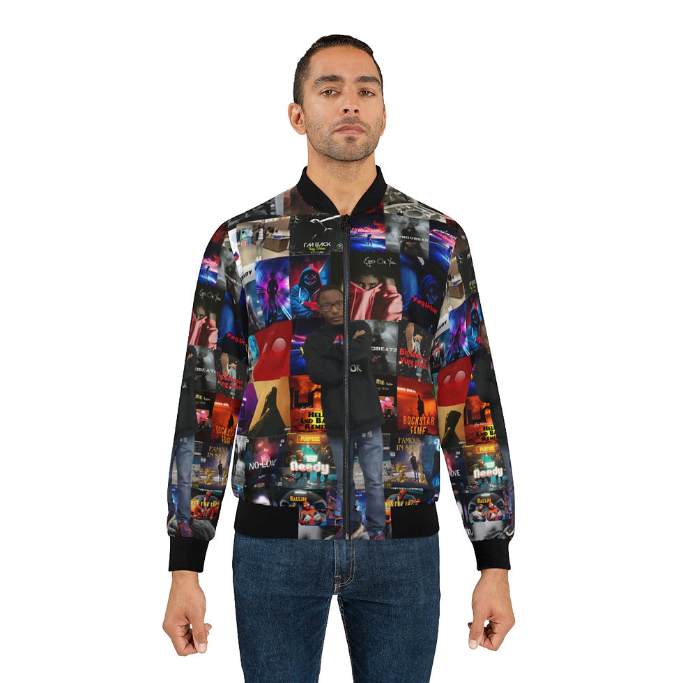 Thumbnail: Johnnie Dukes Men's Bomber Jacket (AOP)