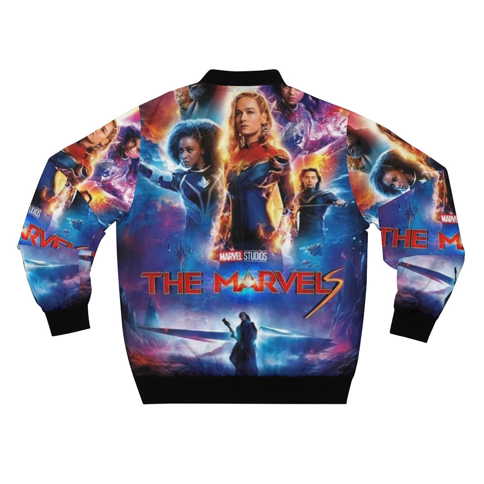 Thumbnail:  The Marvels Official Men's Bomber Jacket (AOP)