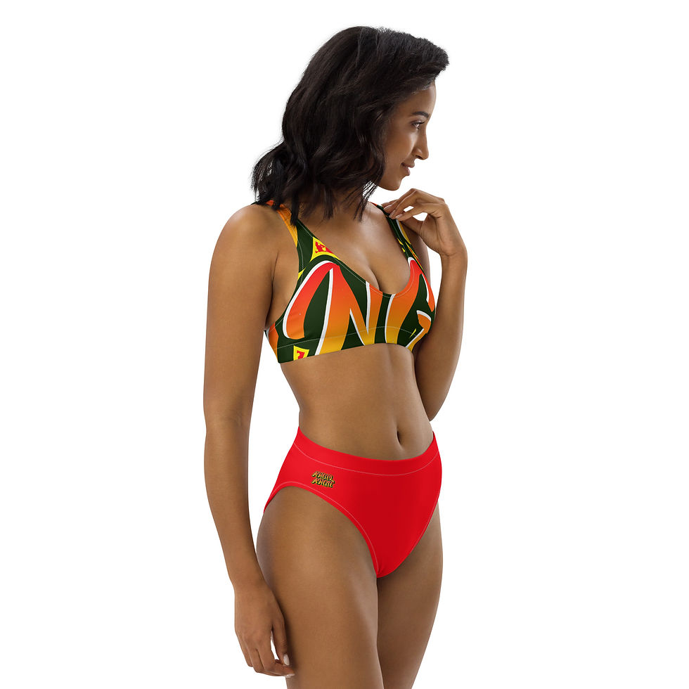 Miniaturbild: Recycelter High-Waist Bikini – nachhaltig & stylisch 👙✨