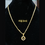 Thumbnail: Gold covering short chain with pendent