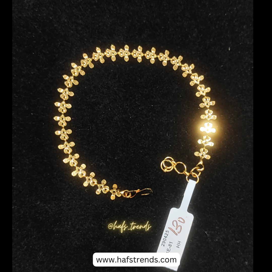 Gold covering bracelet