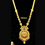 Thumbnail: Gold plated haaram & earrings set