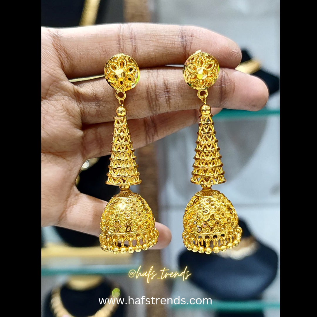 Gold plated jhumka