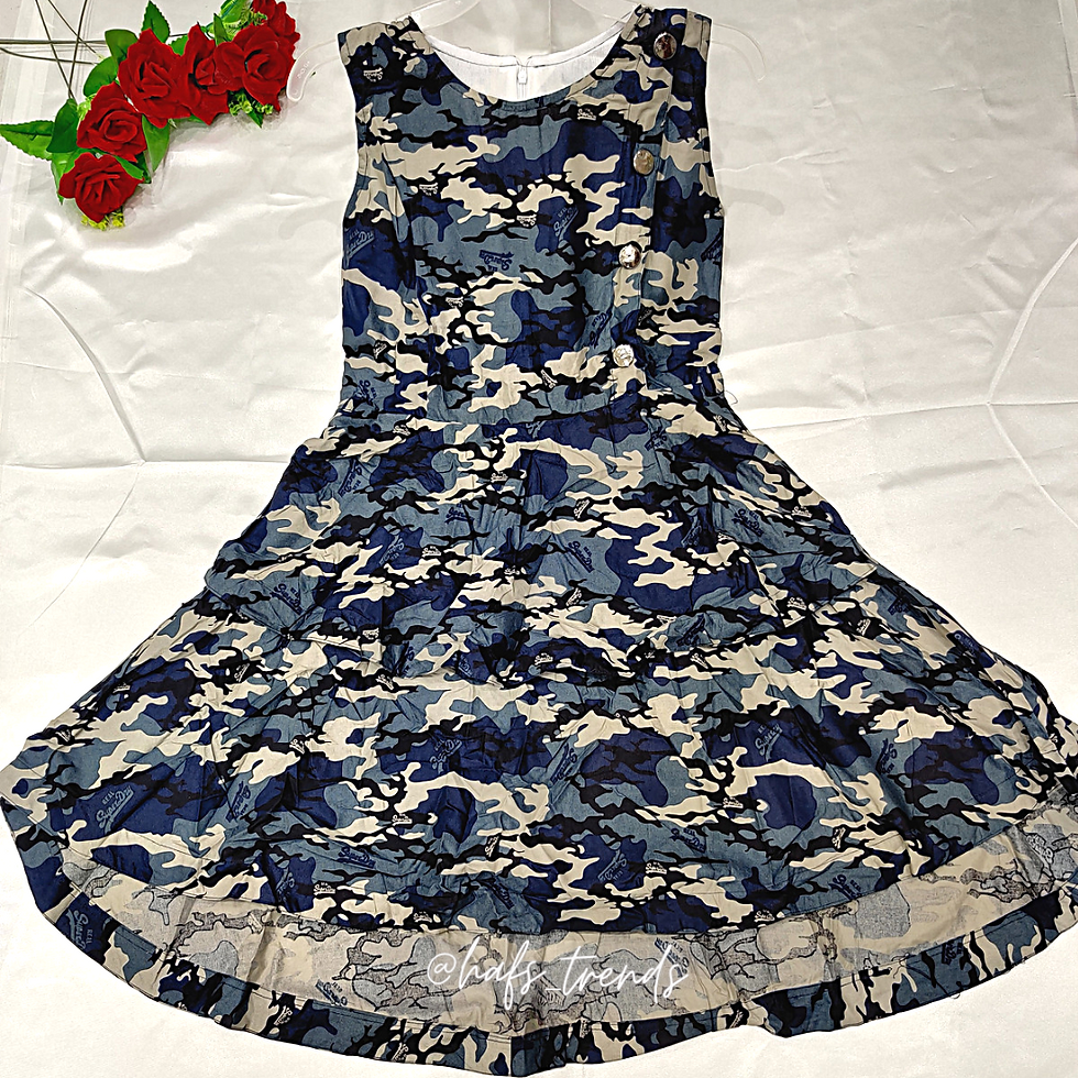 Thumbnail: Western Military print dress
