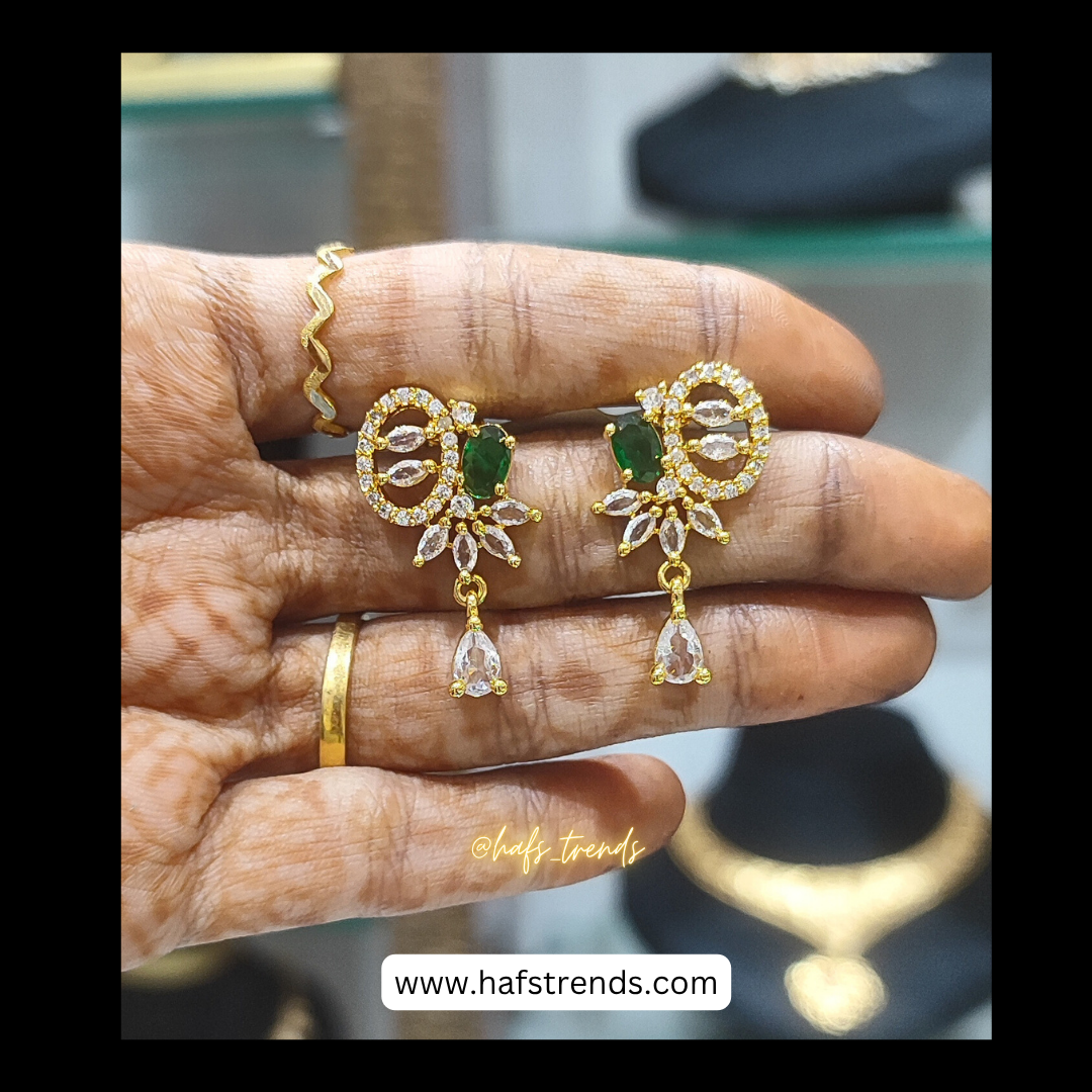 American diamond earrings