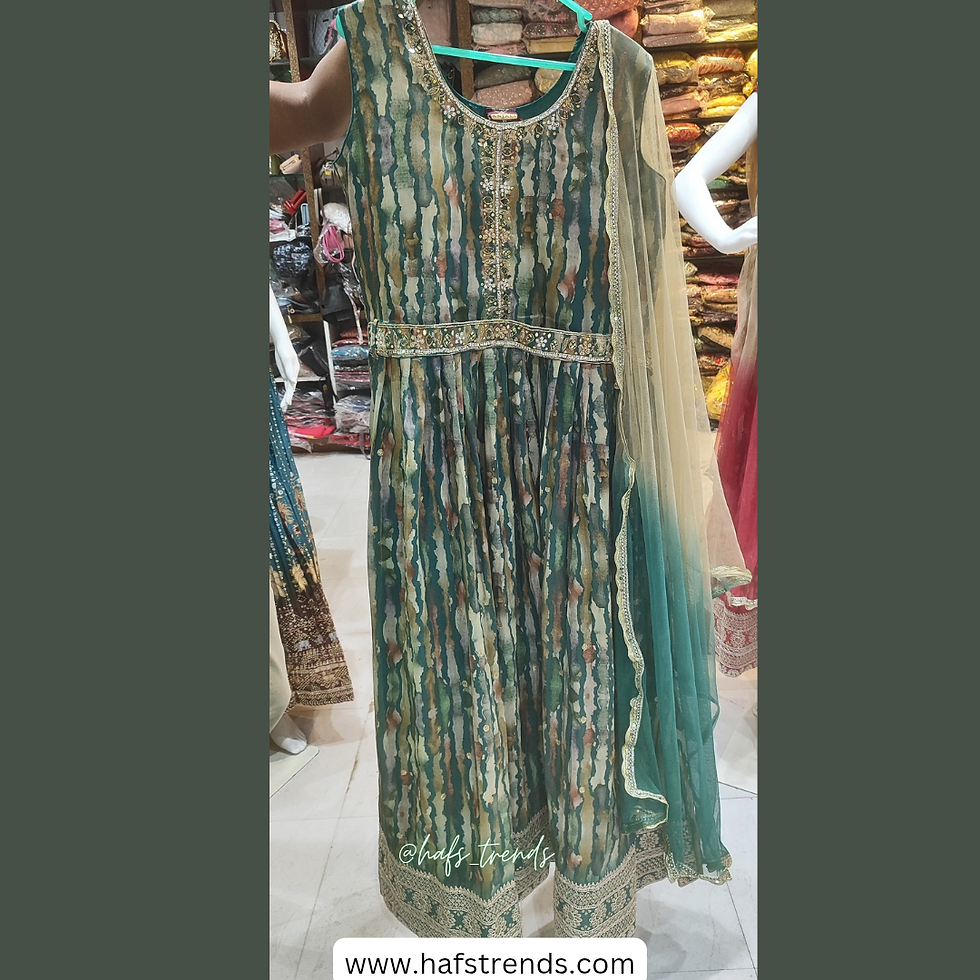 Thumbnail: Embroidered party wear gown