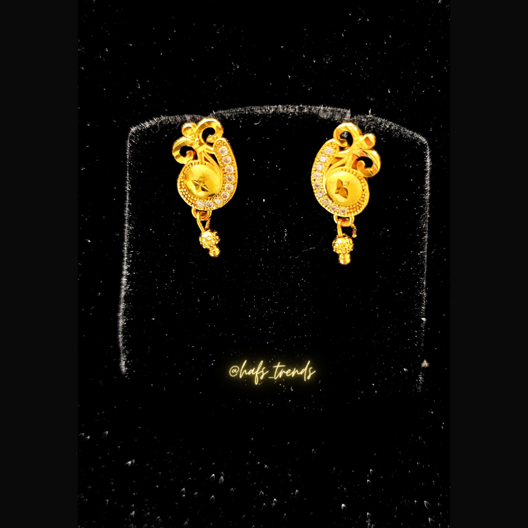 Gold plated earrings