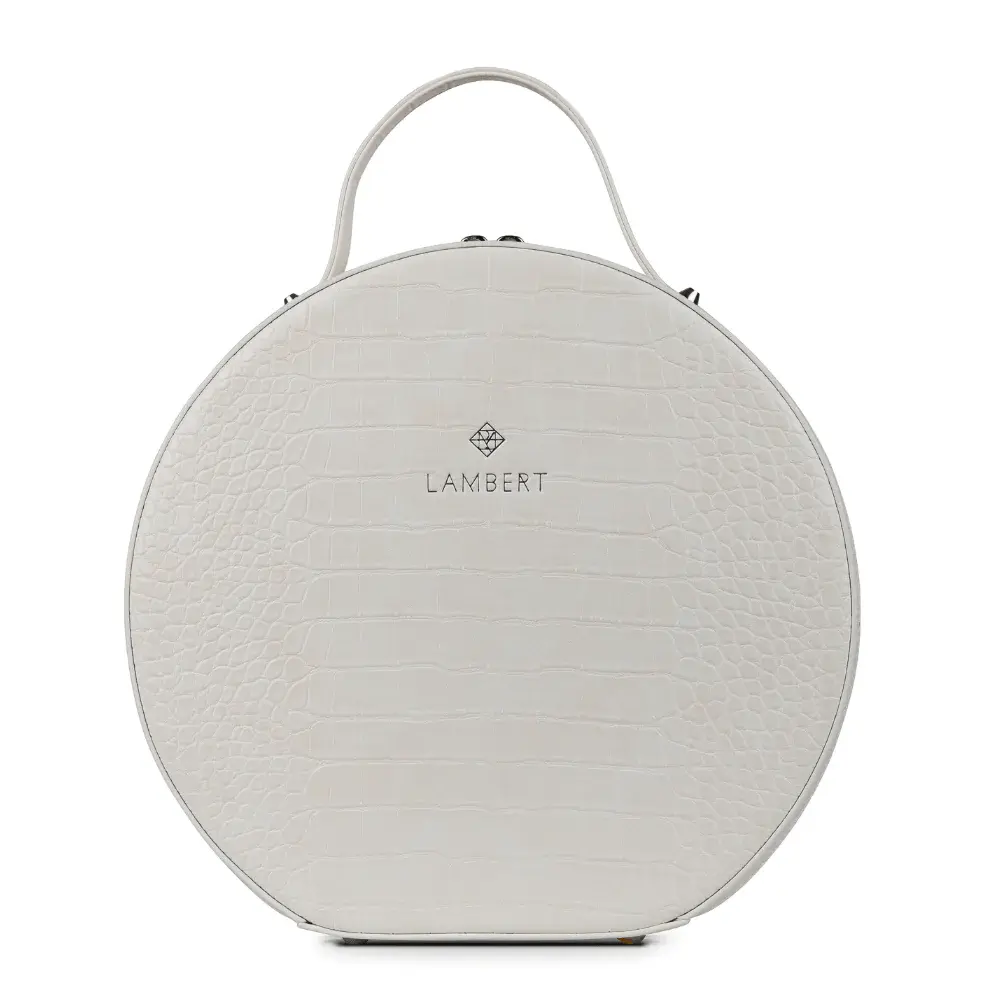 The OLIVIA - Vanilla Croco Vegan Leather Multifunctional Bag