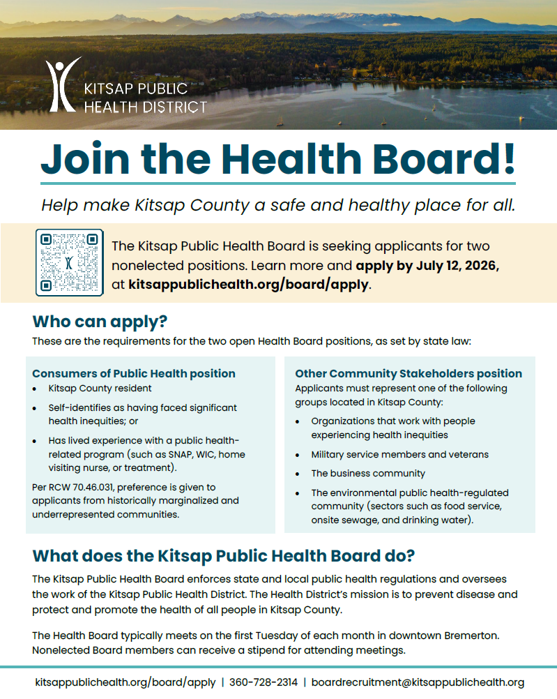 join the health board flyer